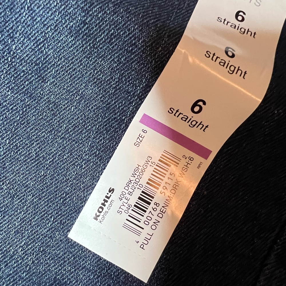 Kohl's Blue Casual Denim Jeans